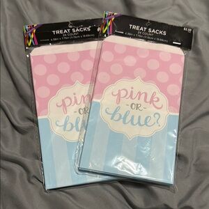 Gender Reveal  Treat Sacks - 2 packs of 24 💚